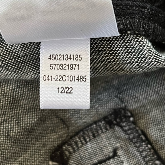 Chico's 100% Linen Button Trim Cropped Pull On Pants size Chico’s 00 US 2 Grey - Picture 9 of 12